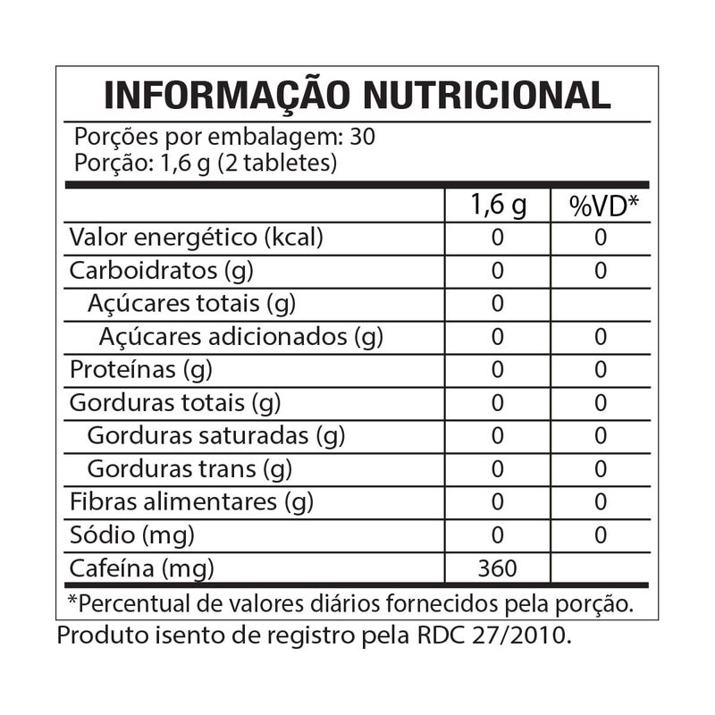 Tabela Nutricional Termogênico thermo flame 60 Caps kit c/3 Black Skull USA