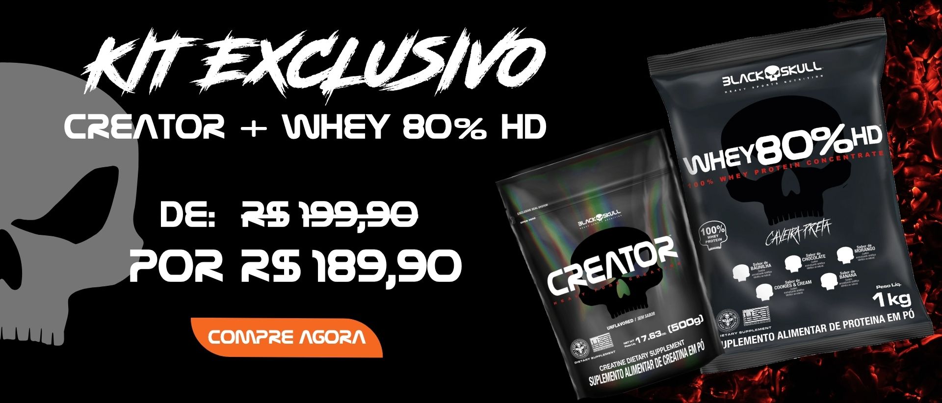 KIT WHEY 80 HD + CREATOR​